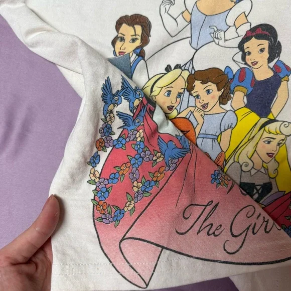 Disney Princess White T-Shirt S - Picture 7 of 17
